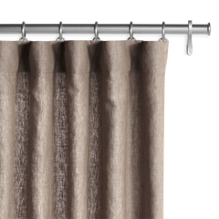 Barn & Willow | Belgian Flax Linen Drapery - Chocolate product image