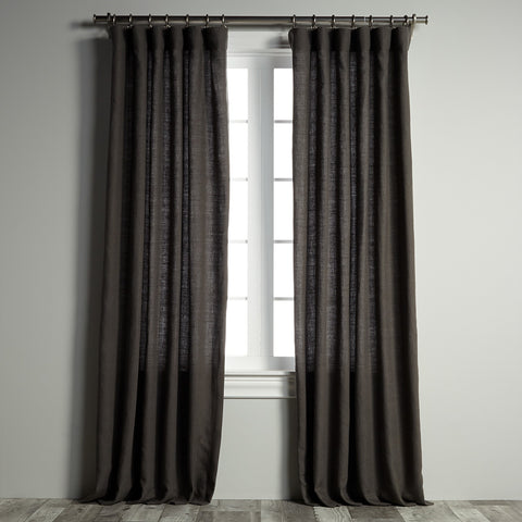 Belgian Linen Laundered - Dark Gray Panel