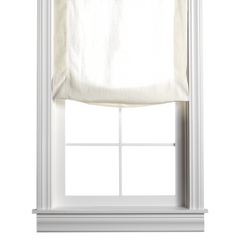 Barn & Willow | Belgian Flax Linen Roman Shade - Off White product image