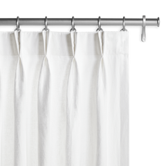 Barn & Willow | Belgian Flax Linen Drapery - Optic White product image