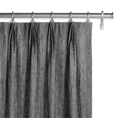 Barn & Willow | Belgian Flax Linen Drapery - Shale product image