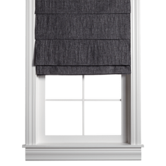 Barn & Willow | Belgian Flax Linen Roman Shade - Shale product image