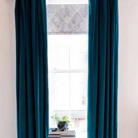 Our Favorite Custom Velvet Drapes and Roller Shade Combos article image