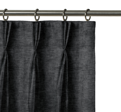 Belgian Flax Linen Drapery - Shale