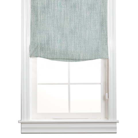 Linen Cotton Roman Shade - Spruce