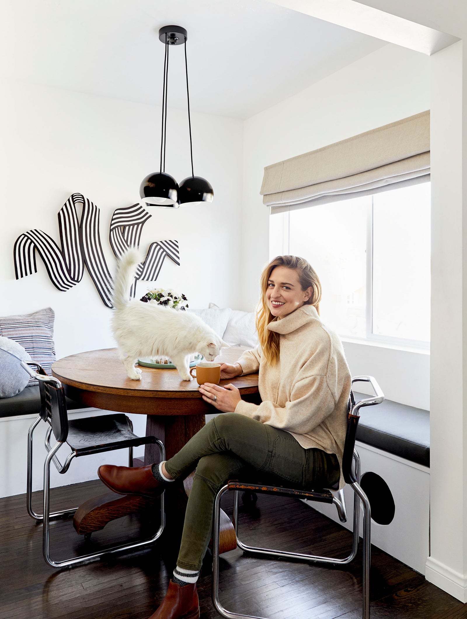 Belgian Linen Roman Shade Custom Made : Barn & Willow