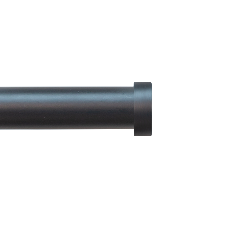 Customized Drapery Hardware Rod, Flint Satin (Stud-Finial)
