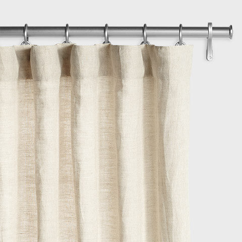Belgian Flax Linen Drapery - Natural