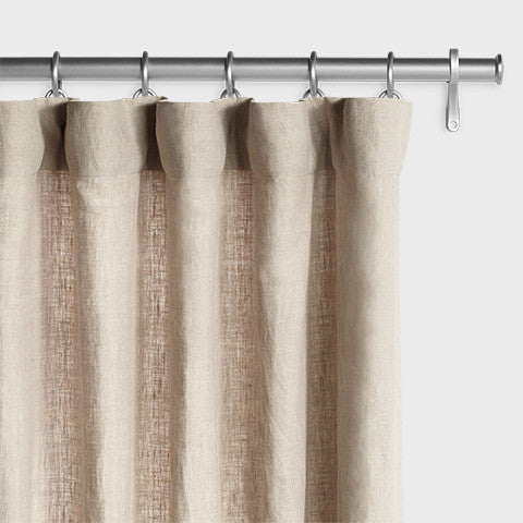 Belgian Flax Linen Drapery - Oatmeal