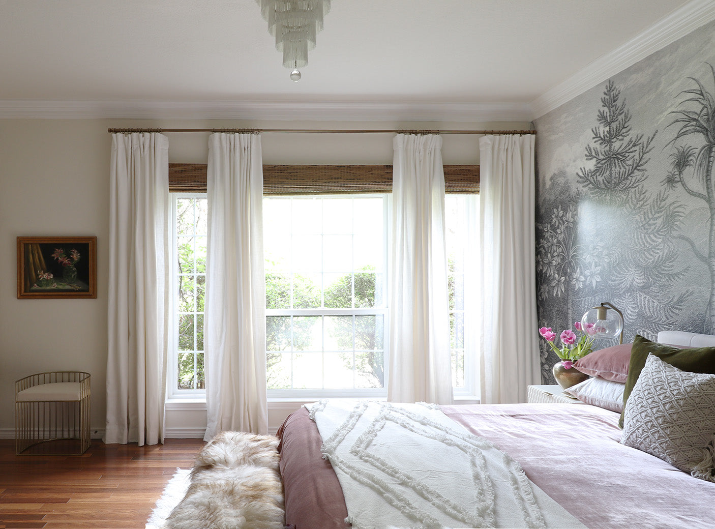 Organic cotton ivory draperies custom made : Barn & Willow