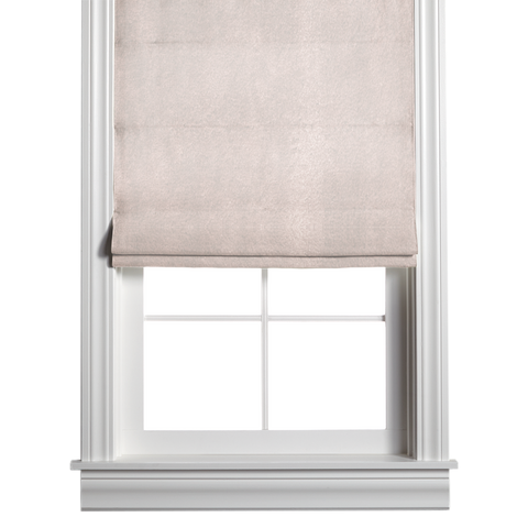 Store romain en velours - Beige