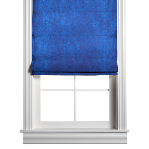 Velvet Roman Shade - Sapphire