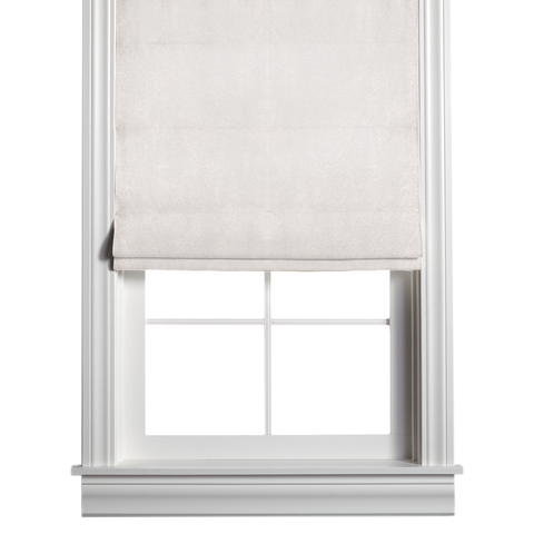 Velvet Roman Shade - Pearl