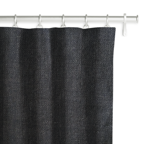 Wool-Linen blend - Carbon-Navy Panel