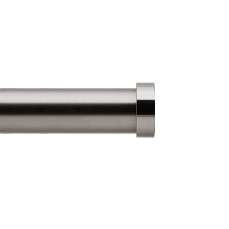 Customized Drapery Hardware Rod, Brushed Carbon (Stud-Finial)