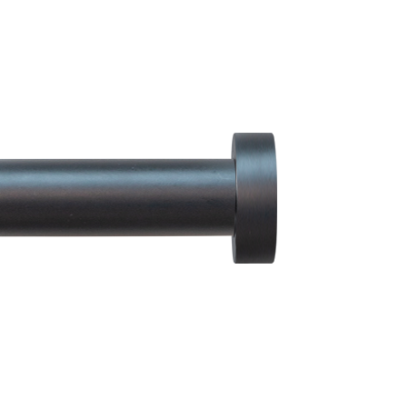 Customized Drapery Hardware Rod, Flint Satin (Disc-Finial)