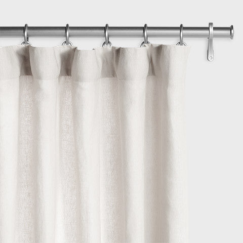 Draperie en lin belge - Gris clair