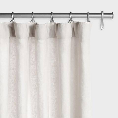 Draperie en lin belge - Gris clair