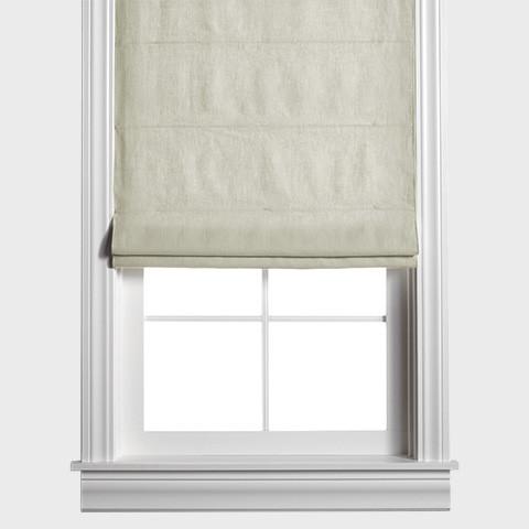 Washed Belgian Linen Roman Shade - Mint