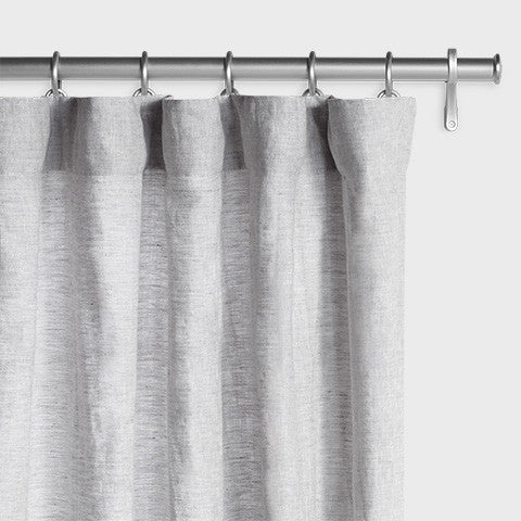 Belgian Flax Linen Drapery - Mist Gray