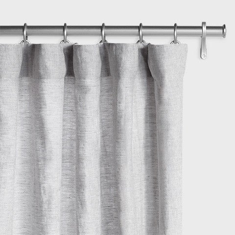 Belgian Flax Linen Drapery - Mist Gray