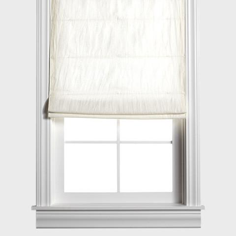 Belgian Flax Linen Roman Shade - Off White
