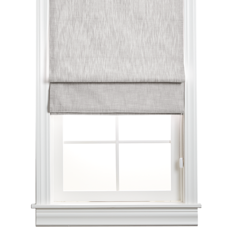 Organic Cotton Roman Shade - Ash