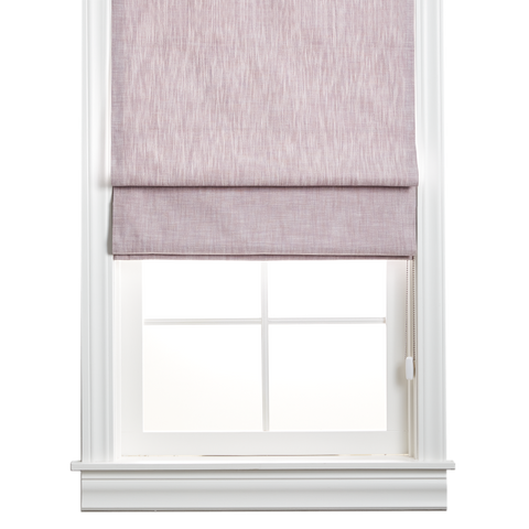 Organic Cotton Roman Shade - Cool Lavender