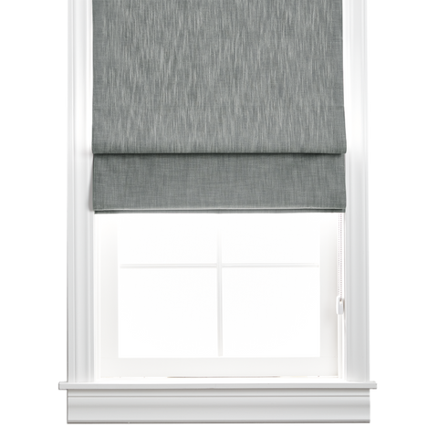 Organic Cotton Roman Shade - Fog