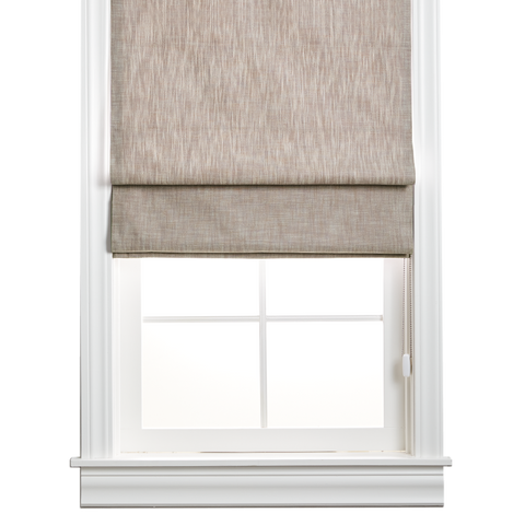 Organic Cotton Roman Shade - Walnut