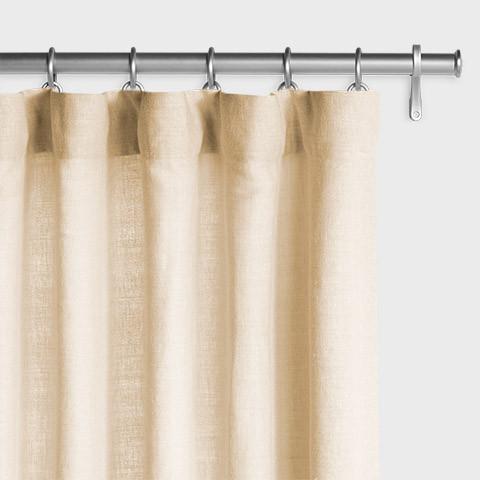Washed Belgian Linen Drapery - Sand